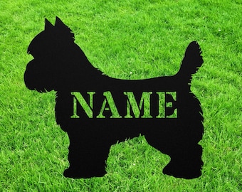 Personalized Cairn Terrier Garden Statue Stake Custom Cairn Terrier Outdoor Yard Art Decor Memorial Remembrance Sculpture Statue