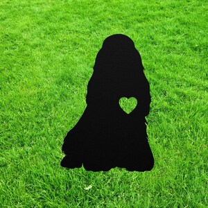 Personalized American Cocker Spaniel Yard Statue Stake, Custom Spaniel Outdoor Garden Art Decor, Memorial Remembrance Sculpture Outdoor