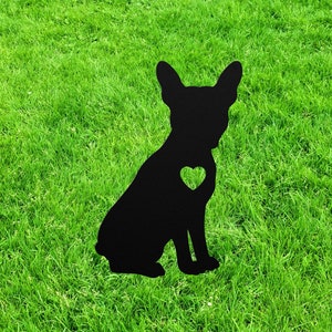 Boston Terrier Memorial Stake Loss Of Boston Terrier Wind Chime Grave Marker Stone Sympathy Angel Wings Keepsake Remembrance Sculpture