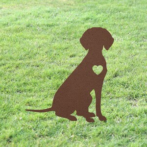 Personalized Vizsla Garden Statue Stake, Custom Vizsla Outdoor Yard Art Decor, Memorial Remembrance Sculpture, Outdoor Statue