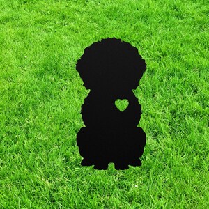 Personalized Bichon Frise Garden Statue Stake Custom Bichon Frise Outdoor Yard Art Decor Memorial Remembrance Sculpture Statue