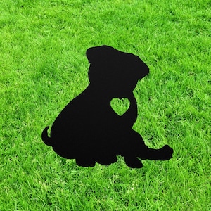 Personalized Pug Garden Statue Stake, Custom Pug Outdoor Yard Art Decor, Memorial Remembrance Sculpture, Outdoor Statue