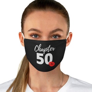 Chapter 40 Face Mask Its My 40 Birthday Mask Queen Was Born Etsy