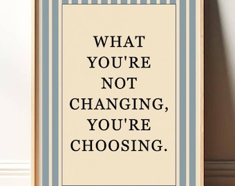 Motivational Quote Print Wall Art, Inspirational Typography, Mental Health Decor, Uplifting Quote, Home Office Poster, Print PR012