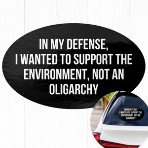 Anti Oligarchy Anti Elon Sticker Vinyl, Anti Trump EV Owner Protest Humor, Anti Elon Sticker, Funny EV Owner Gift Subtle Fck Trump Gift b