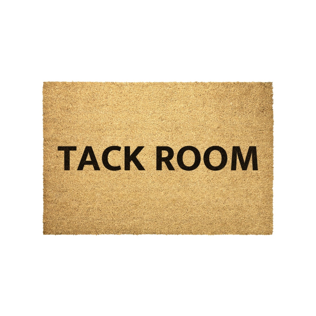 Tack Room Doormat Outdoor Rug, Equestrian Mat, Barn Rug, Tack and Feed ...