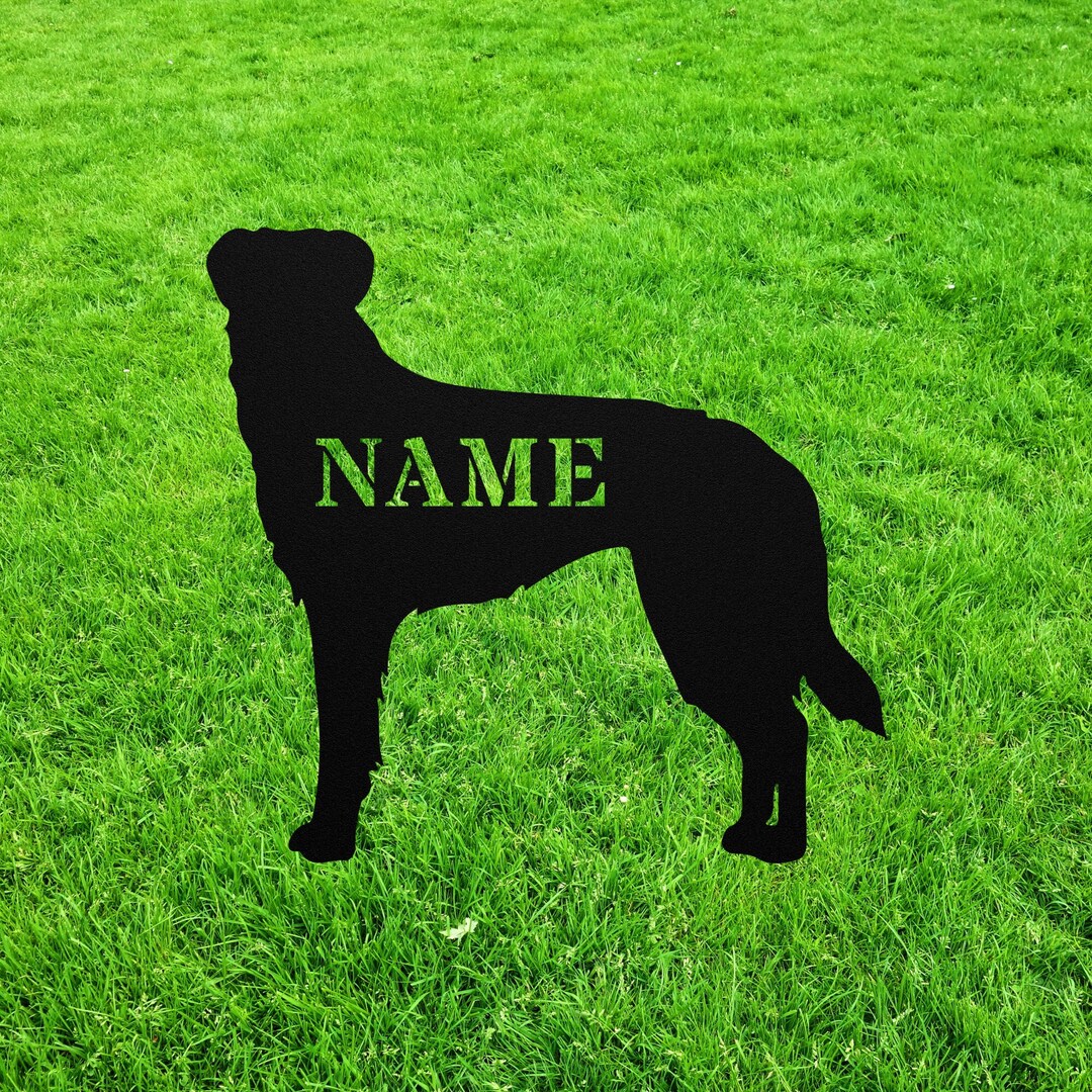 Personalized Lurcher Yard Statue Stake Memorial Wind Chime Outdoor