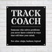 Track and Field Coach Funny Gift Metal Sign for Women and Men, for ...
