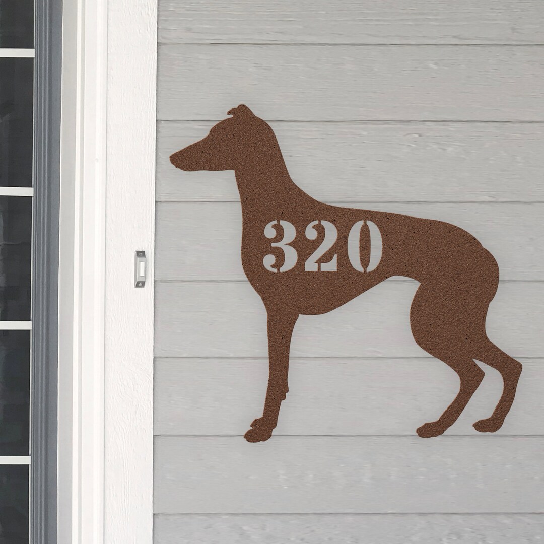 personalized-greyhound-address-house-number-sign-metal-wall-art-custom