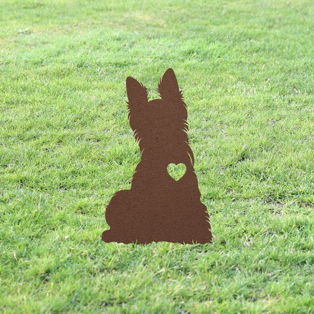 Personalized Scottie Yard Art Statue Stake, Custom Scottish Terrier Outdoor Garden Decor