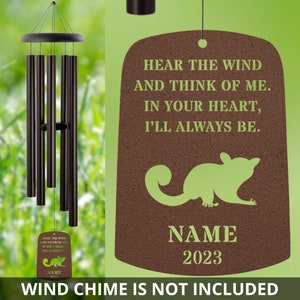 Sugar Glider Wind Chime Sail Sugar Glider Memorial Sugar Glider Loss Gift Sympathy Bereavement Listen To The Wind Condolence