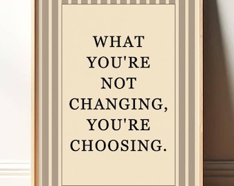 Motivational Quote Print Wall Art, Inspirational Typography, Mental Health Decor, Uplifting Quote, Home Office Poster, Print PR012