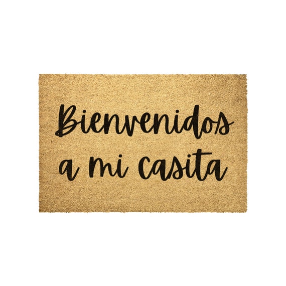 Bienvenidos a Mi Casita Doormat Doormat in Spanish Cute Etsy