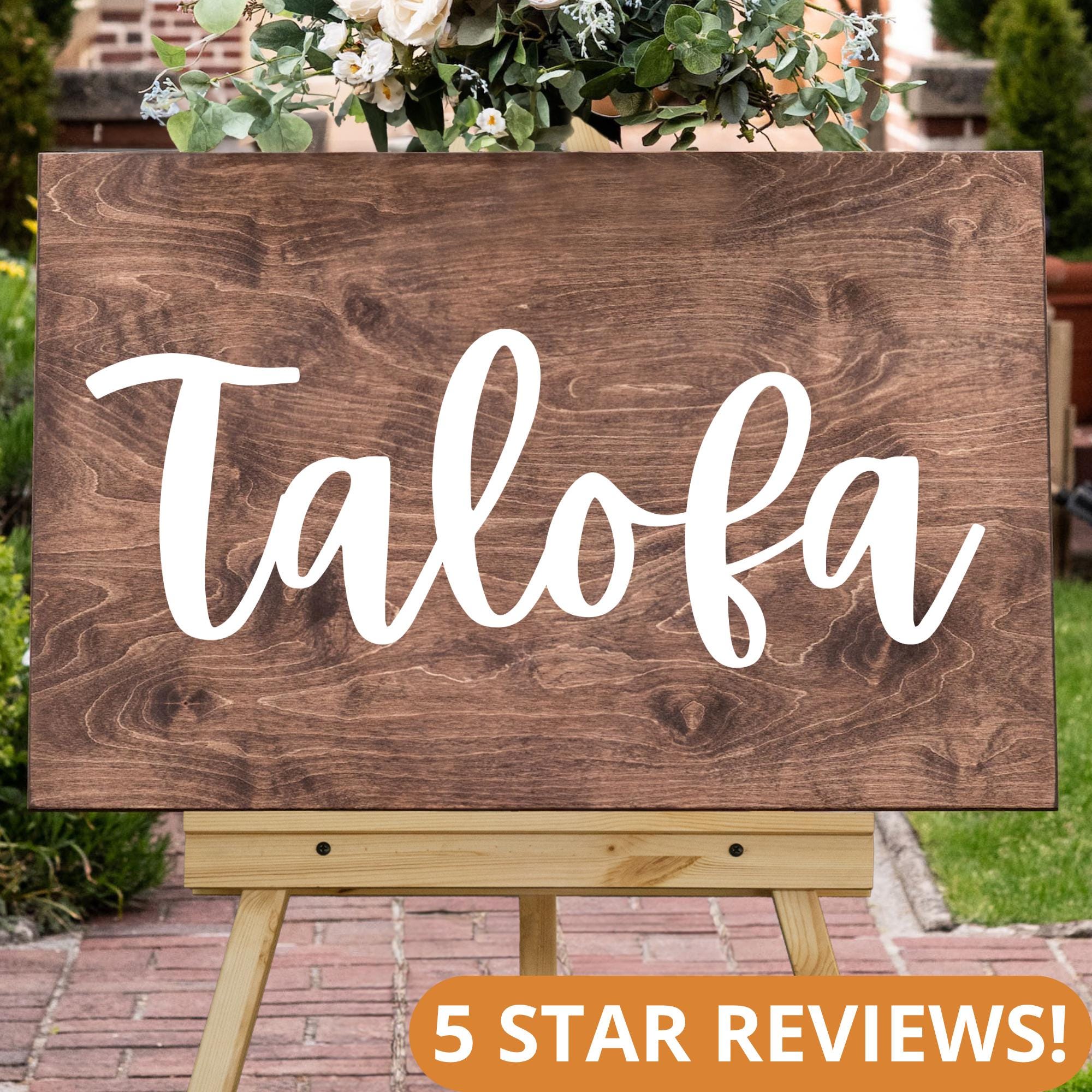 Talofa Sign Samoan Wood Sign Wooden Wedding Sign Front Door Decor Samoa ...