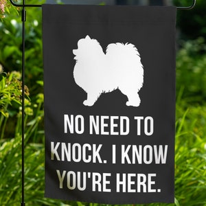 Pomeranian Garden Flag Yard Sign Art Banner Pomeranian Gift Lover Outdoor Decor Lawn Decoration Welcome Front Porch Dog Flag