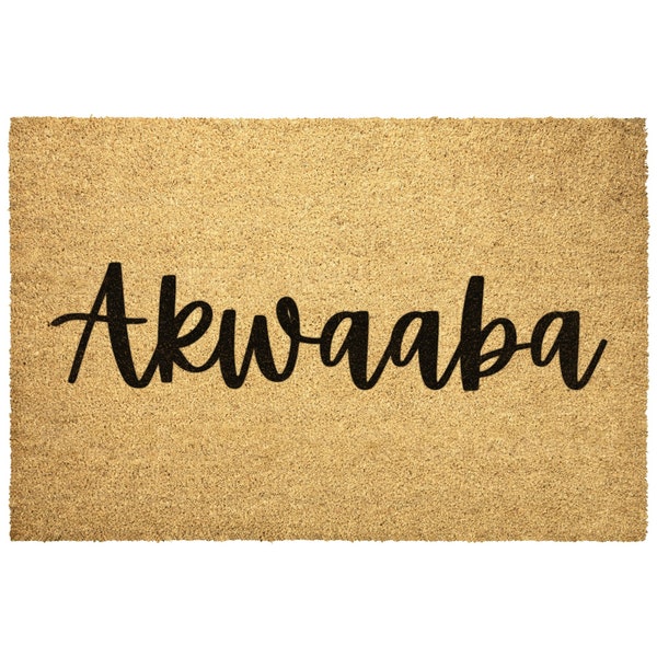 Akwaaba Door Mat Etsy