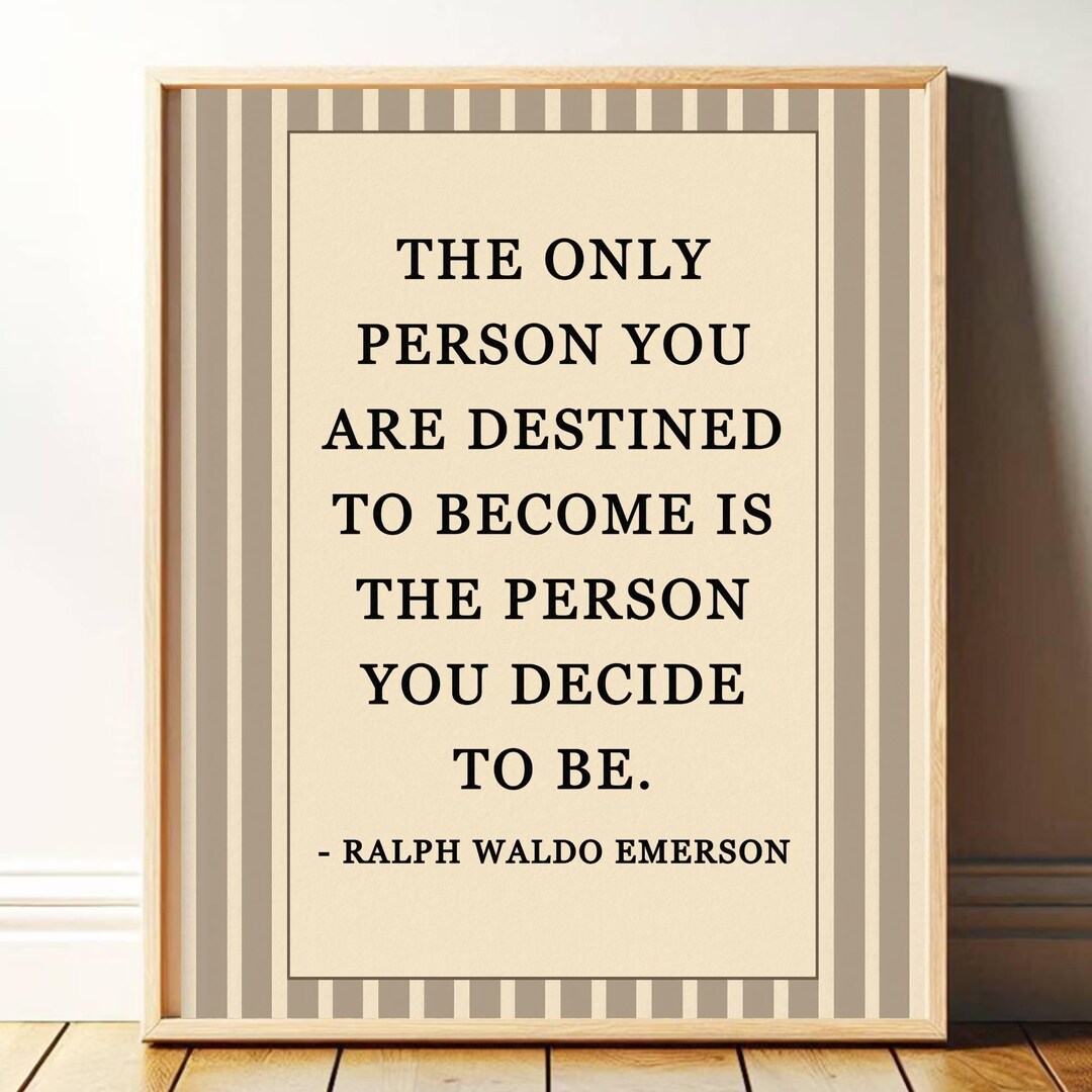 Ralph Waldo Emerson Quote Print Wall Art: Typewriter Typography ...