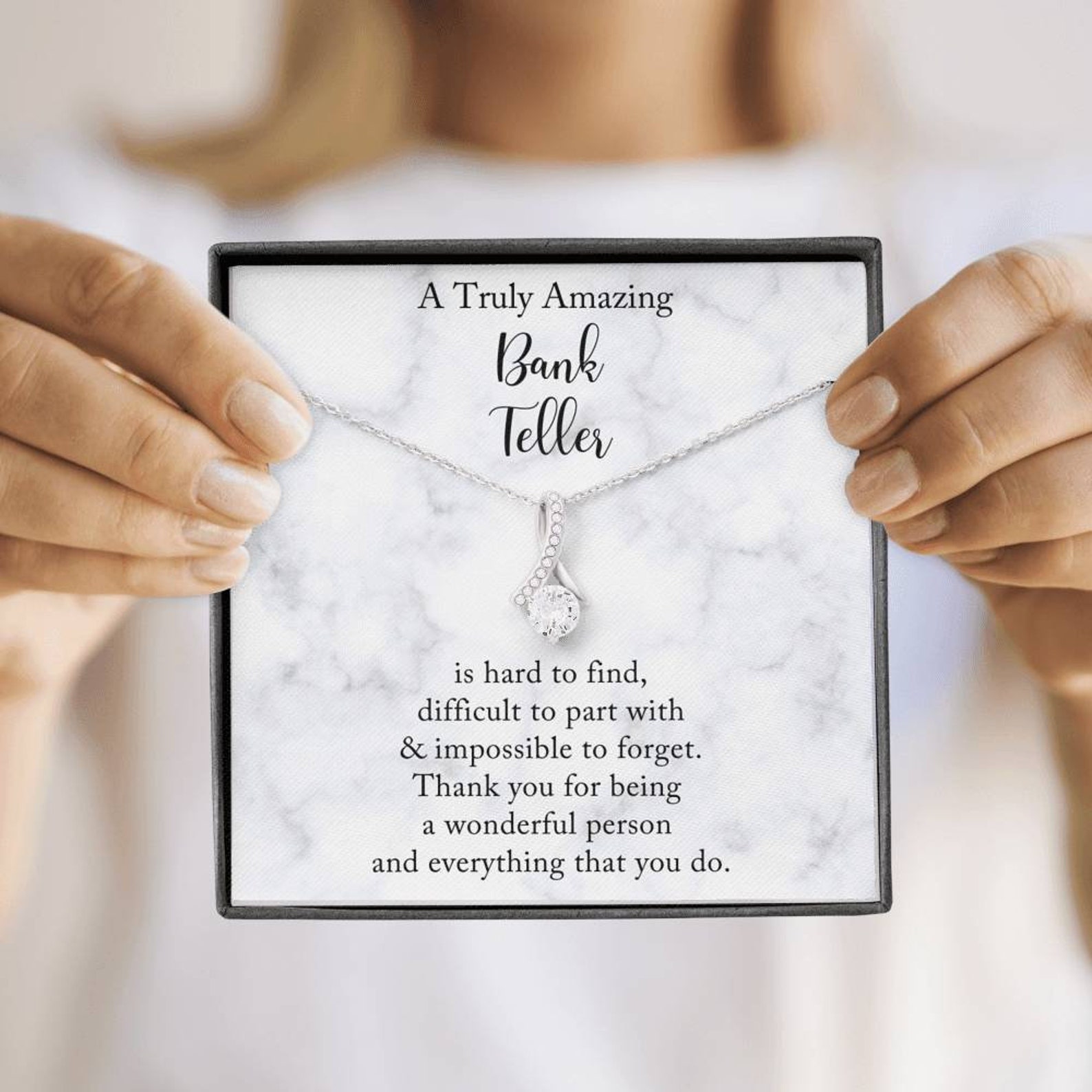 Bank Teller Gift Gift For Bank Teller Necklace Message Card Etsy bank-teller-gift-gift-for-bank-teller-necklace-message-card-etsy