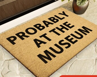 Museum Lover Gift Doormat - Egyptian Museum Gift Idea - Museum Worker - Visitor Services Associate Art Home Decor