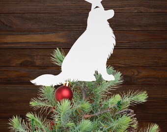 Golden Retriever Tree Topper Christmas Holiday Decoration, Custom Golden Retriever Outdoor Yard Art Decor, Memorial Remembrance Sculpture