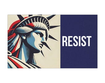 Resist Car Magnet Anti Trump Bumper Magnet Feminist Car Bumper Pro Choice Statue of Liberty Protest Democrat Leftist Anti Trump LGBTQIA