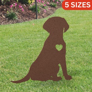 Personalized Labrador Garden Statue Stake, Custom Lab Outdoor Yard Art Decor, Memorial Remembrance Sculpture, Outdoor Statue