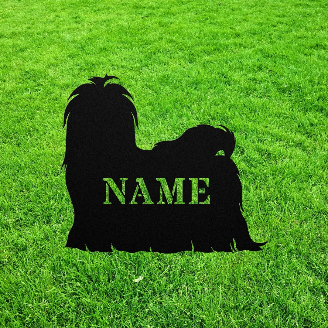 Maltese Dog Yard Statue Stake Maltese Dog Memorial Wind Chime Outdoor