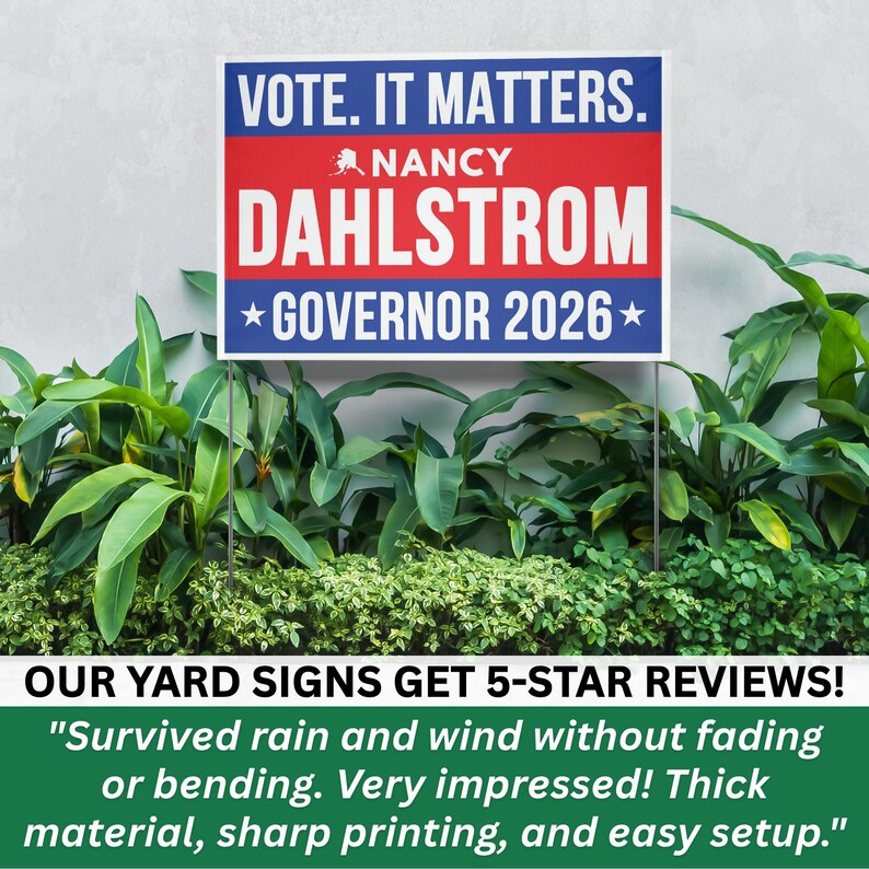 Natervark Sign Susan Collins for Maine Senate 2026 Yard Sign, 2026 Senate Lawn Sign ...