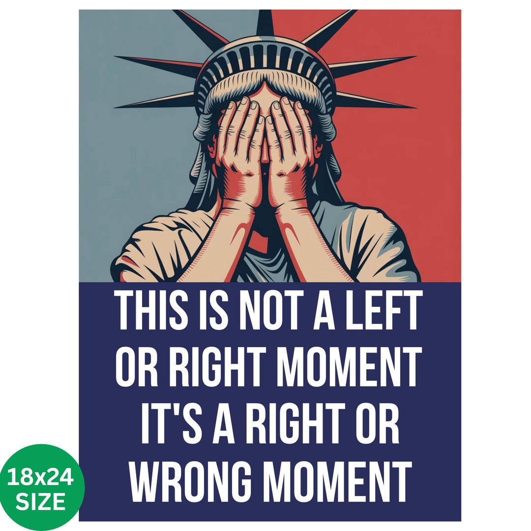 It’s Not Left or Right It’s Right or Wrong No King Subtle 8647 Anti ...