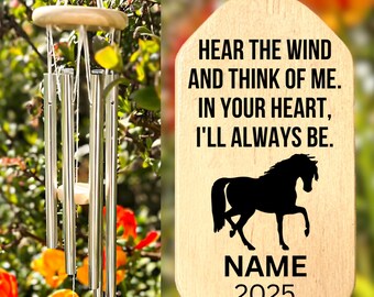 Horse Wind Chime Horse Memorial Gift Horse Loss Gift Sympathy Bereavement Listen To The Wind Condolence