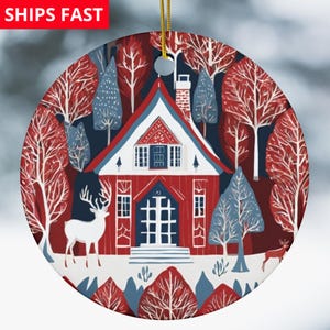 Scandinavian Christmas Ornaments Swedish Folk Art Gift Norwegian Christmas Home Decor European Gifts Nordic Folk Art Christmas Gift