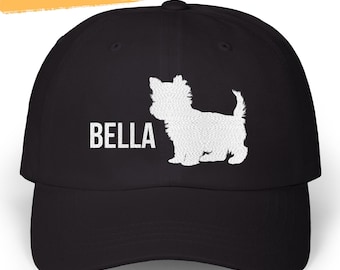 Yorkshire Terrier Hat Embroidered Hat Personalized Yorkie Dad Cap Yorkshire Terrier Mom Dad Birthday Christmas Gifts