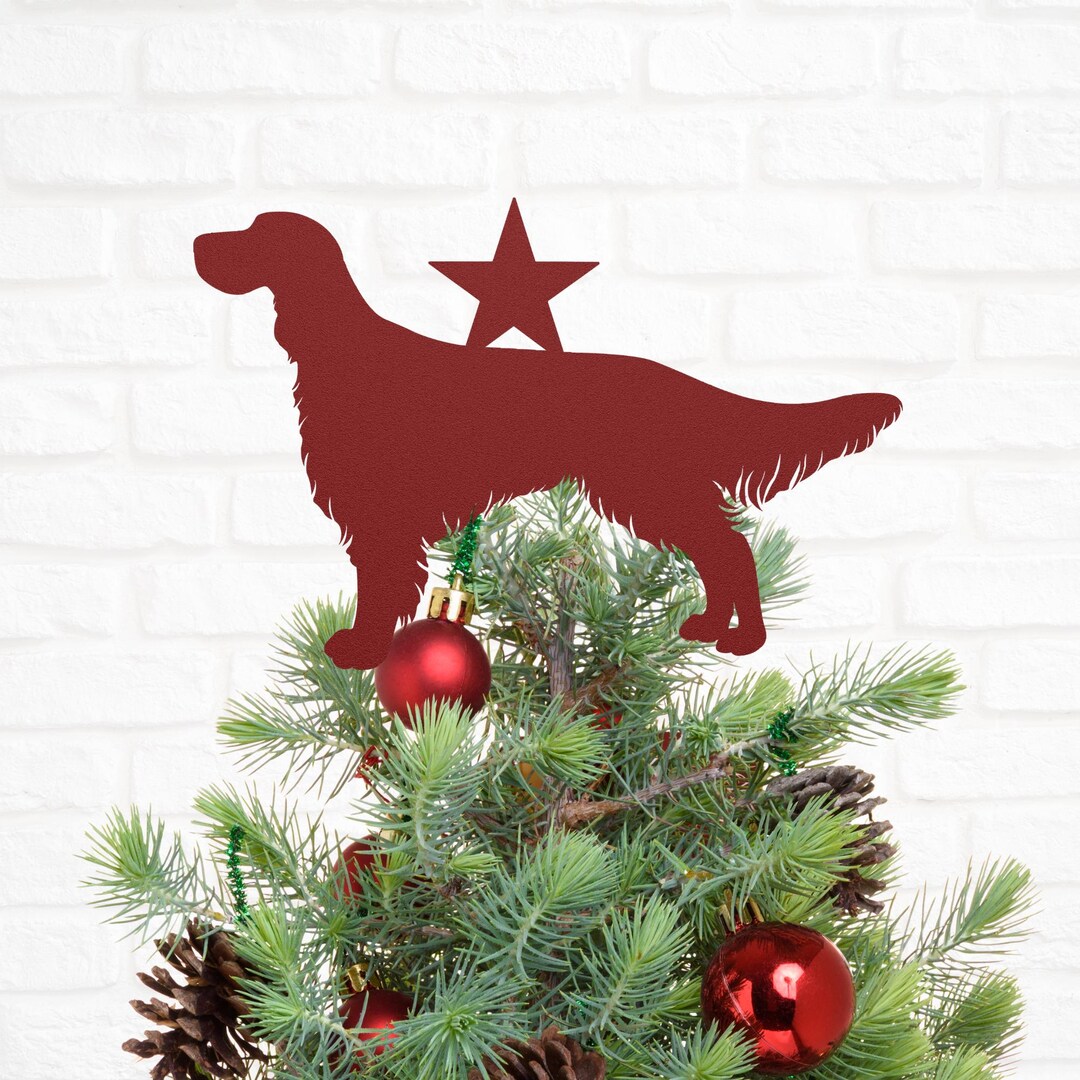Gordon Setter Tree Topper Christmas Holiday Decoration Ornament Dog ...