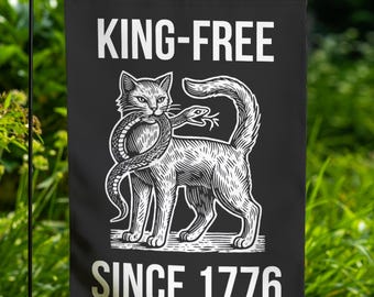 King-Free Garden Flag No Kings In America Sign Political Protest Flag Pro-Democracy Patriotic Banner Revolutionary Liberal Statue Liberty a