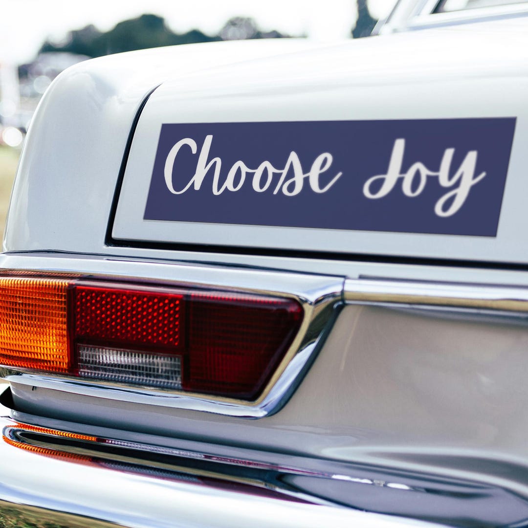 Choose Joy Bumper Magnet Bumper Sticker - Inspirational Happiness ...