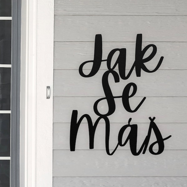 Jak Se Mas Sign Metal Wall Art Czech Texan Family, Bohemian Festival Prague Sign, Czechia Ceska Republika Cesko Sign How Are You In Czech