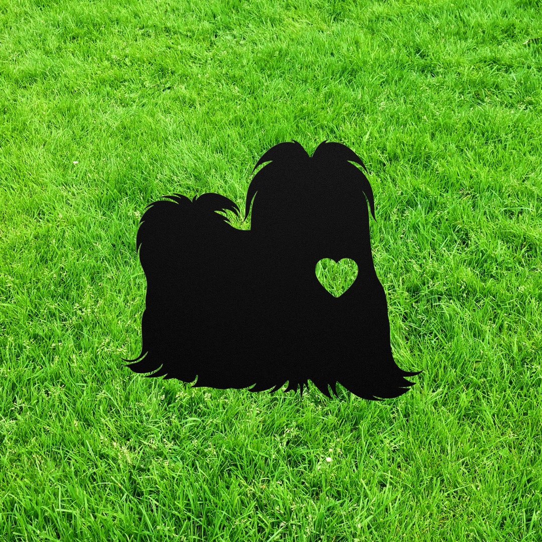 Personalized Maltese Statue Stake, Custom Maltese Dog Outdoor Yard Art