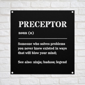 Nurse Preceptor Gift, Nurse Thank You, Appreciation Gift, Nursing Preceptor, Medical Student Gift, Mentor, Coach, Custom  Wall Art