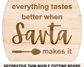 Savta Cutting Board, Grandmother, Mom, Grandmom, Gift for her, Gift for Grandma, Mothers Day Kitchen Gift Everything Tastes Better