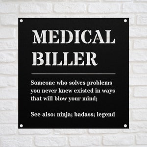 Personalized MEDICAL BILLER For Birthday, Christmas, Appreciation Gift l Custom Name