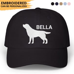Labrador Hat Embroidered Hat Personalized Labrador Dad Cap Labrador Mom Dad Birthday Christmas Gifts