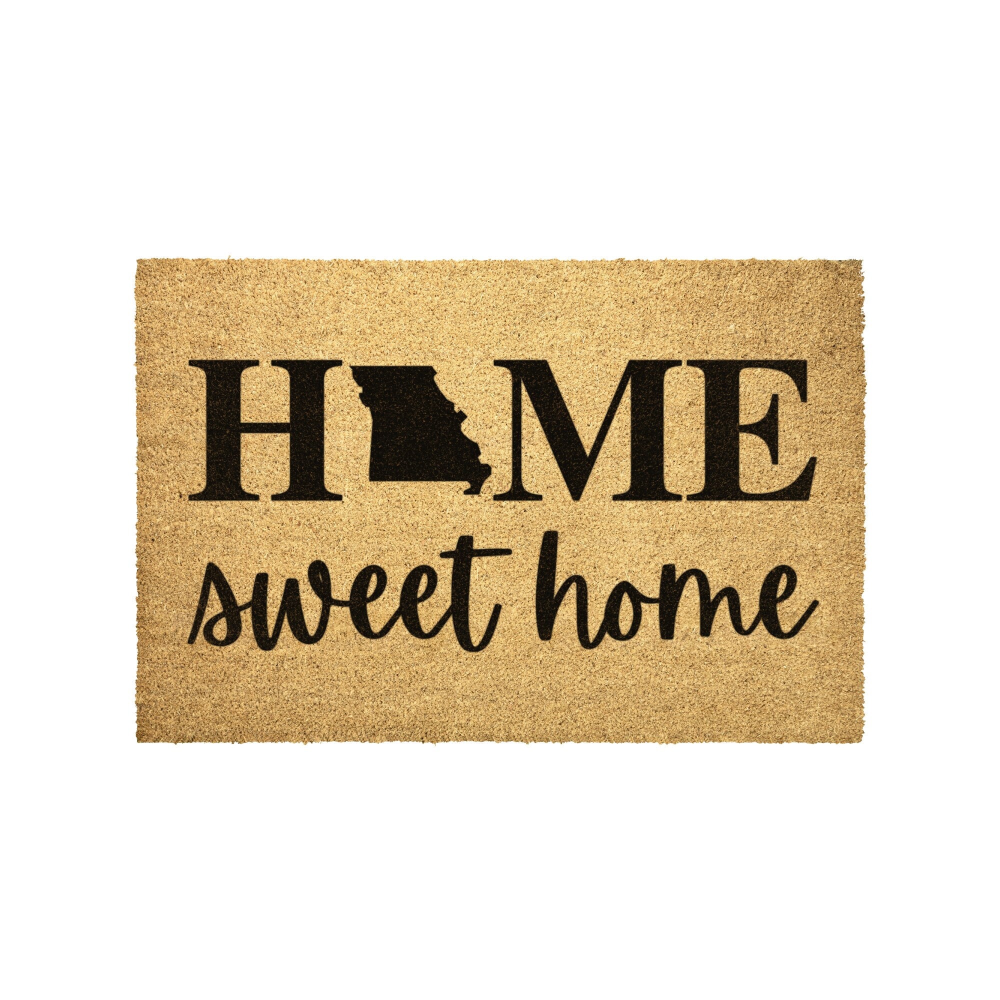 Missouri State Doormat Home Sweet Home Door mat Outdoor Rug Decor Housewarming Summer Winter Christmas House Gift