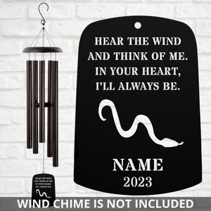 Corn Snake Wind Chime Sail Corn Snake Memorial Corn Snake Loss Gift Sympathy Bereavement Listen To The Wind Condolence