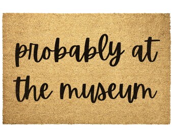 Museum Lover Gift Doormat - Egyptian Museum Gift Idea - Museum Worker - Visitor Services Associate Art Home Decor