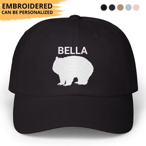 Wombat Hat Embroidered Hat Personalized Wombat Dad Cap Wombat Mom Dad Birthday Christmas Gifts