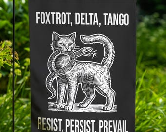 Subtle FDT Anti Trump Garden Flag, Democrat Resistance Gift Banner, Post Elections, Fck Trump, Liberal Feminist, Yard Sign Funny Political