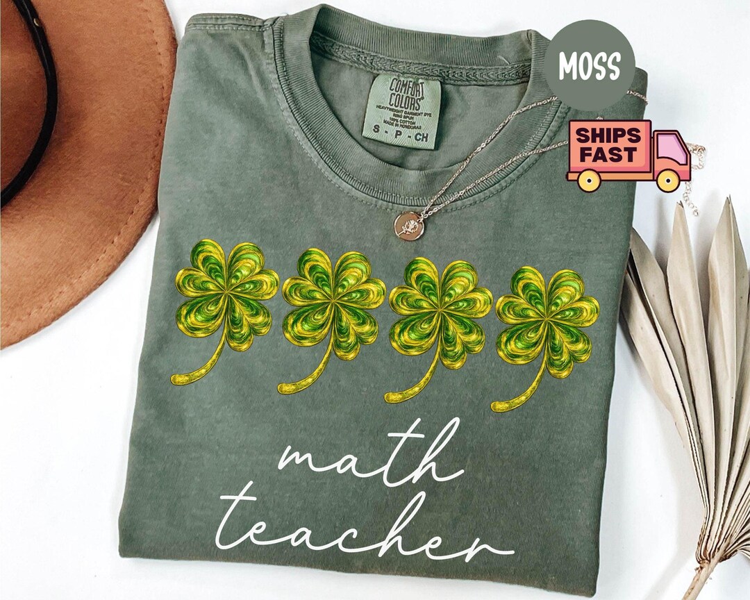 Math Teacher St Patricks Day Shirt, Math Teacher St Patricks Day Gifts ...
