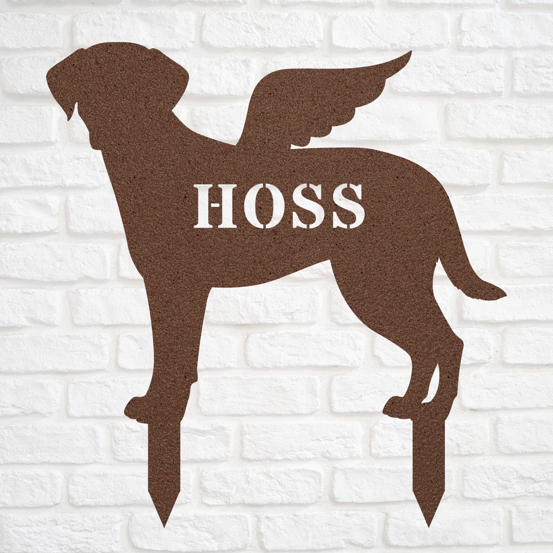 Black Lab Angel Wings Labrador Angel Statue Figurine for Garden Stone