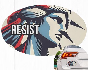 Resist Car Magnet Anti Trump Bumper Magnet Feminist Car Bumper Pro Choice Statue of Liberty Protest Democrat Leftist Anti Trump LGBTQIA