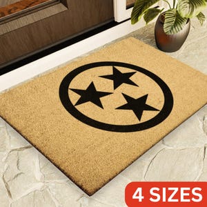 Tennessee Flag Doormat Tennessee State Flag Stars Outdoor Rug Gift For Tennessean Door Mat Front Porch Decor Housewarming Home Christmas